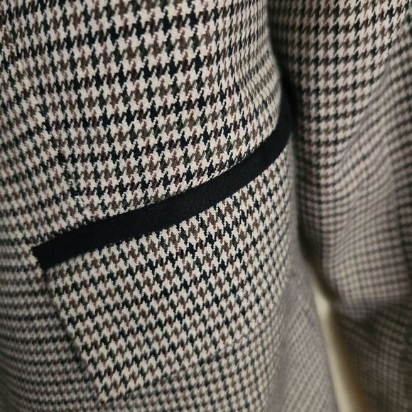 The Savile Row London Hounds Tooth Elbow Patch Western Blazer Size XS - Picture 4 of 8
